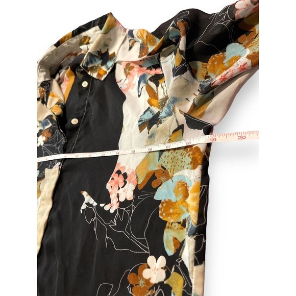 3.1 Phillip Lim for Target Floral Sheer Button Down Long Sleeve Women's S - Picture 11 of 12